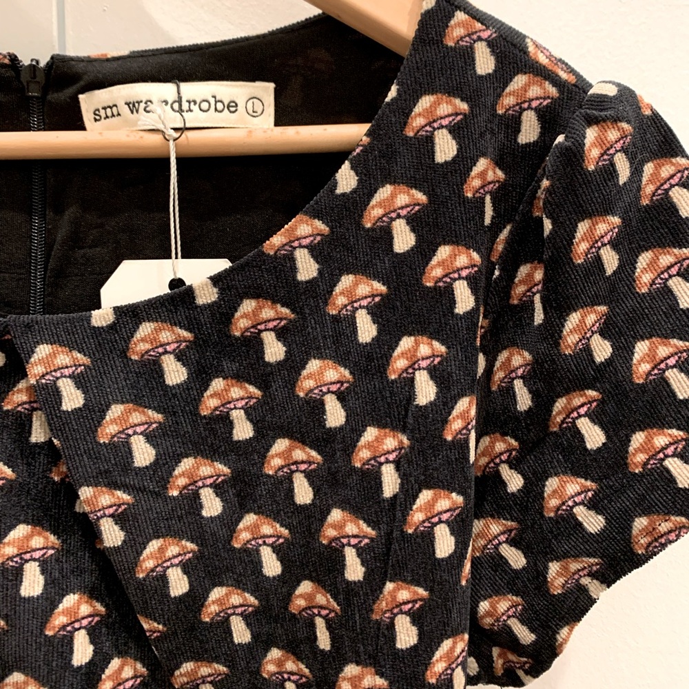 Mushroom velvet corduroy dress SM wardrobe